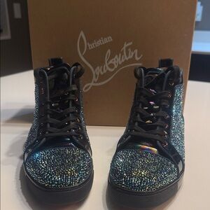 Christian Louboutin Multicolor Glitter High-Tops HARD TO FIND